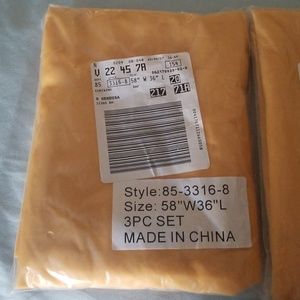 I have 2 three pics set kitchen curtains